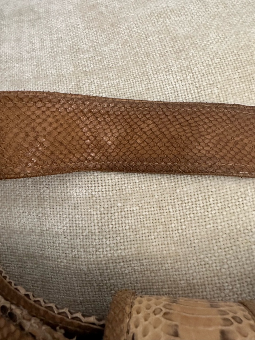 Jimmy Choo Rahmyn Hobo Bag Snake-Embossed Leather - Picture 10 of 13